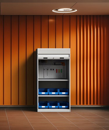Roller shutter cabinets