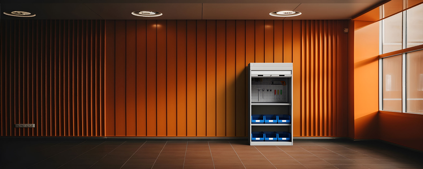 Roller shutter cabinets