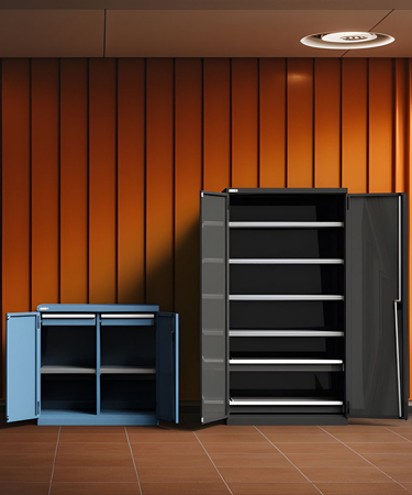Hinged doors cabinets